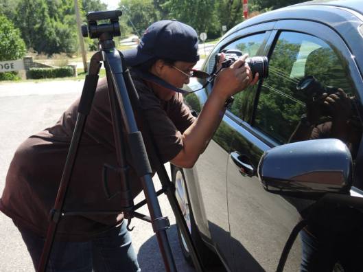 Framing shot for very emotion scene. On set of "Do Unto Others."