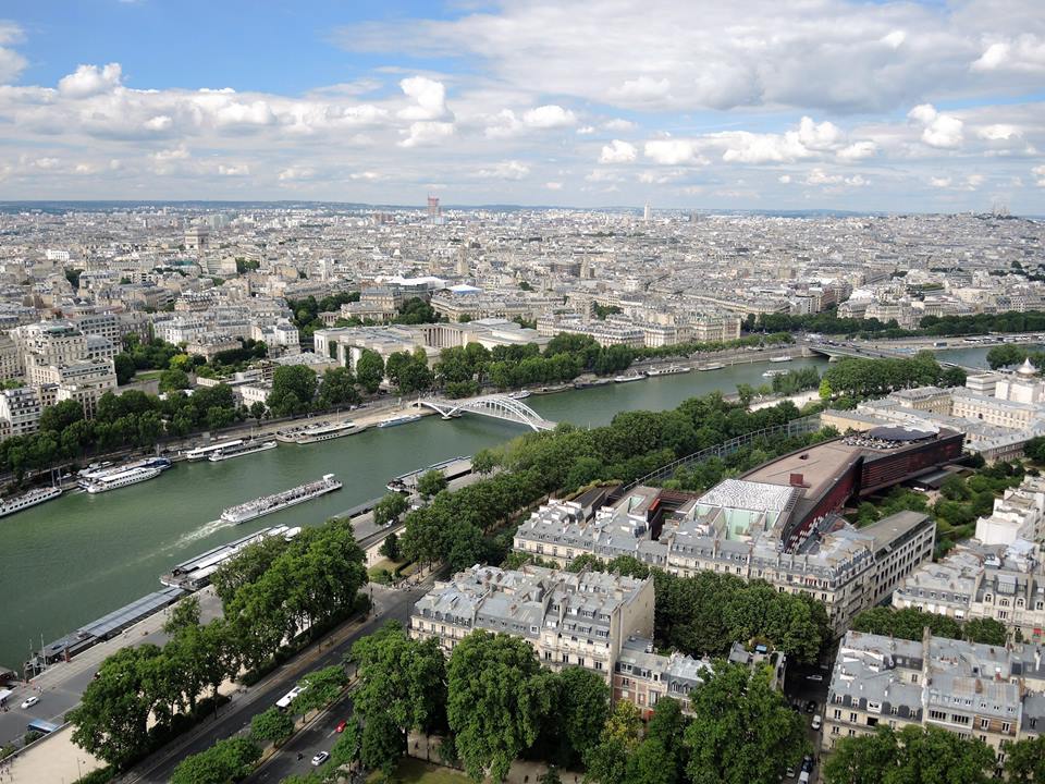 View of the Seine from Eiffel Tower