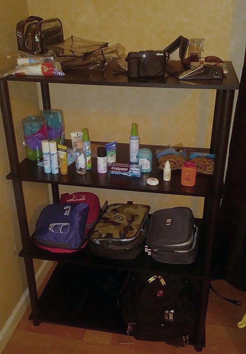 My "Travel" Shelf - where my insane packing begins