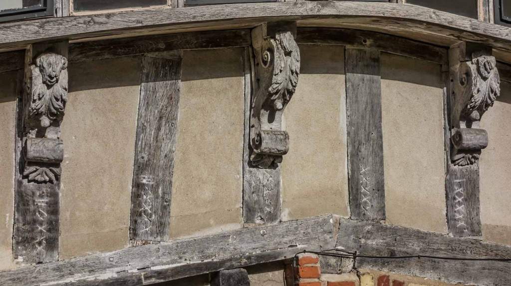 The timbers for Augustine Steward House