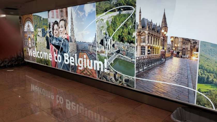 And so began the long walk to baggage claim