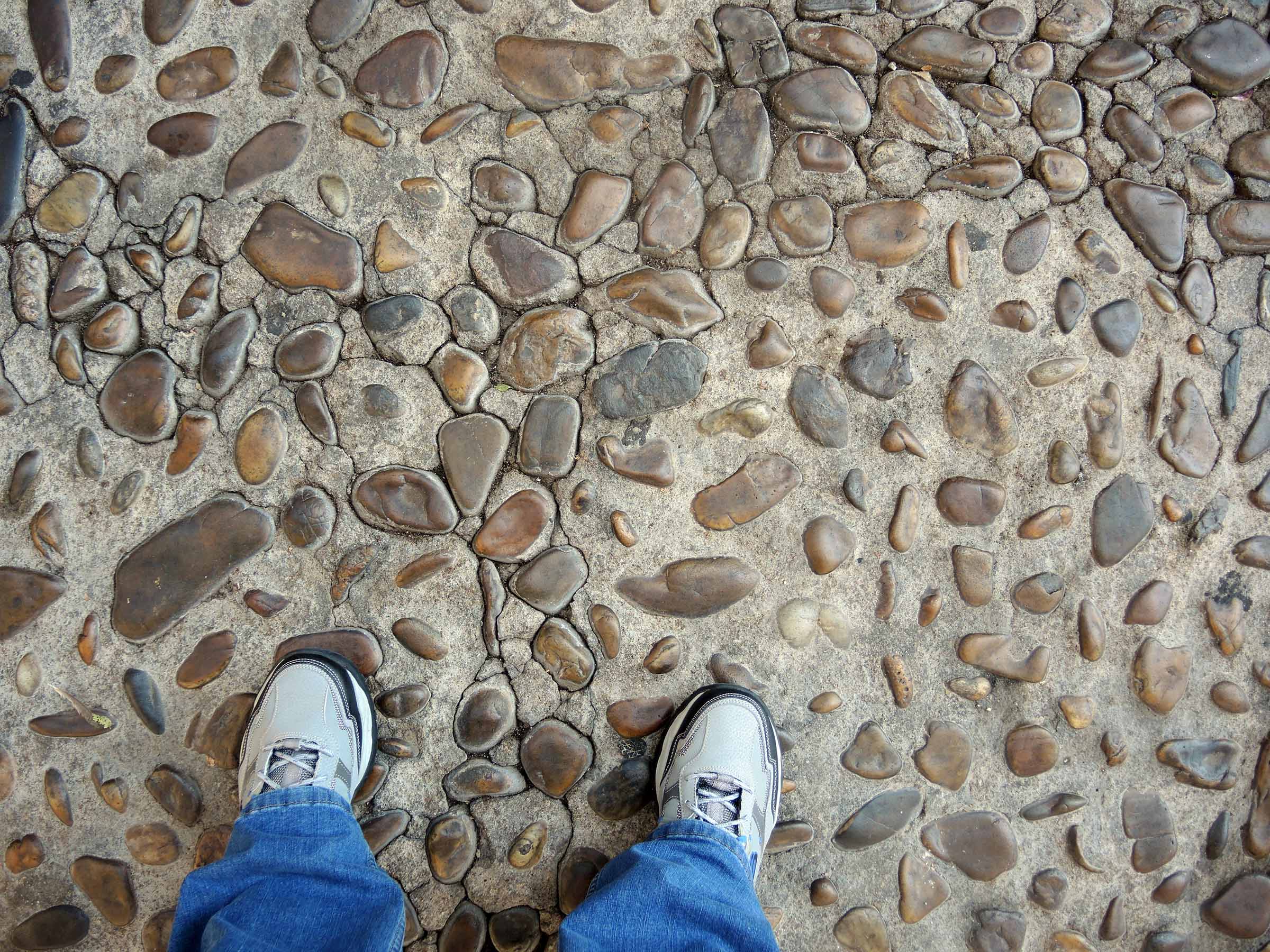 Walking on this stuff hurts