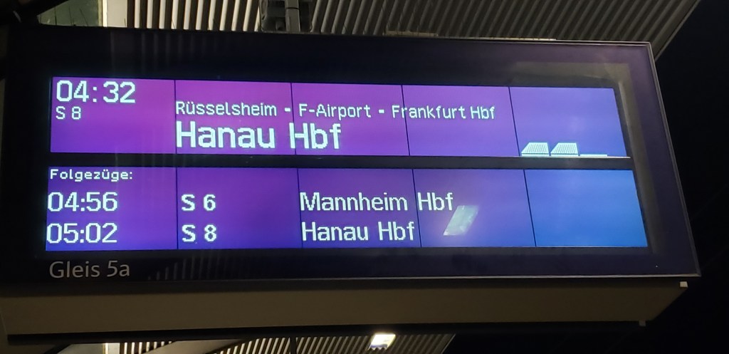 Getting train to airport