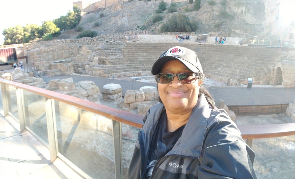 Me in front of el Teatro Romano