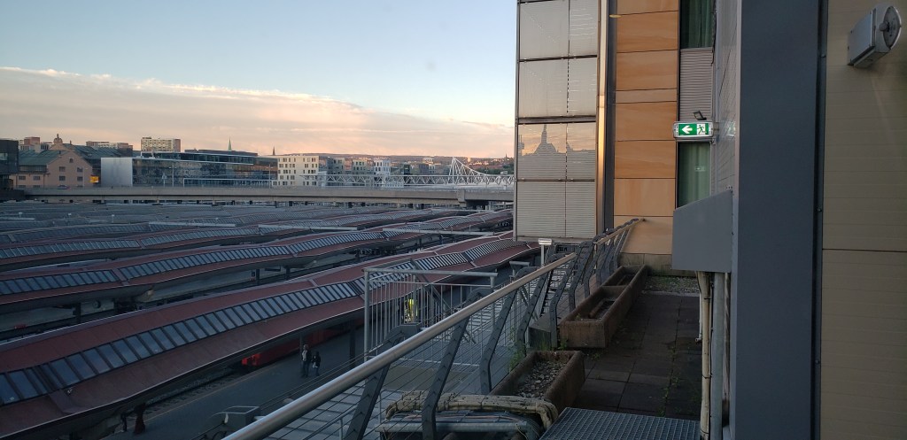 View from my room at 3 a.m. the next day