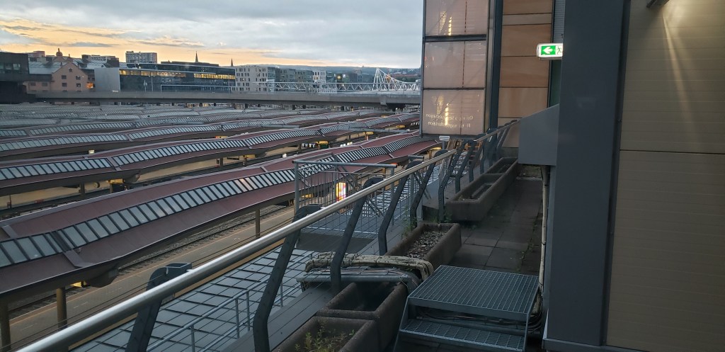 View from my room at 8 p.m.